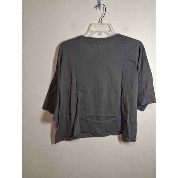 NWT Greyson T-Shirt Casual Tiger Lightning Retro Y2K Crop Size XXL Gray - Picture 3 of 5